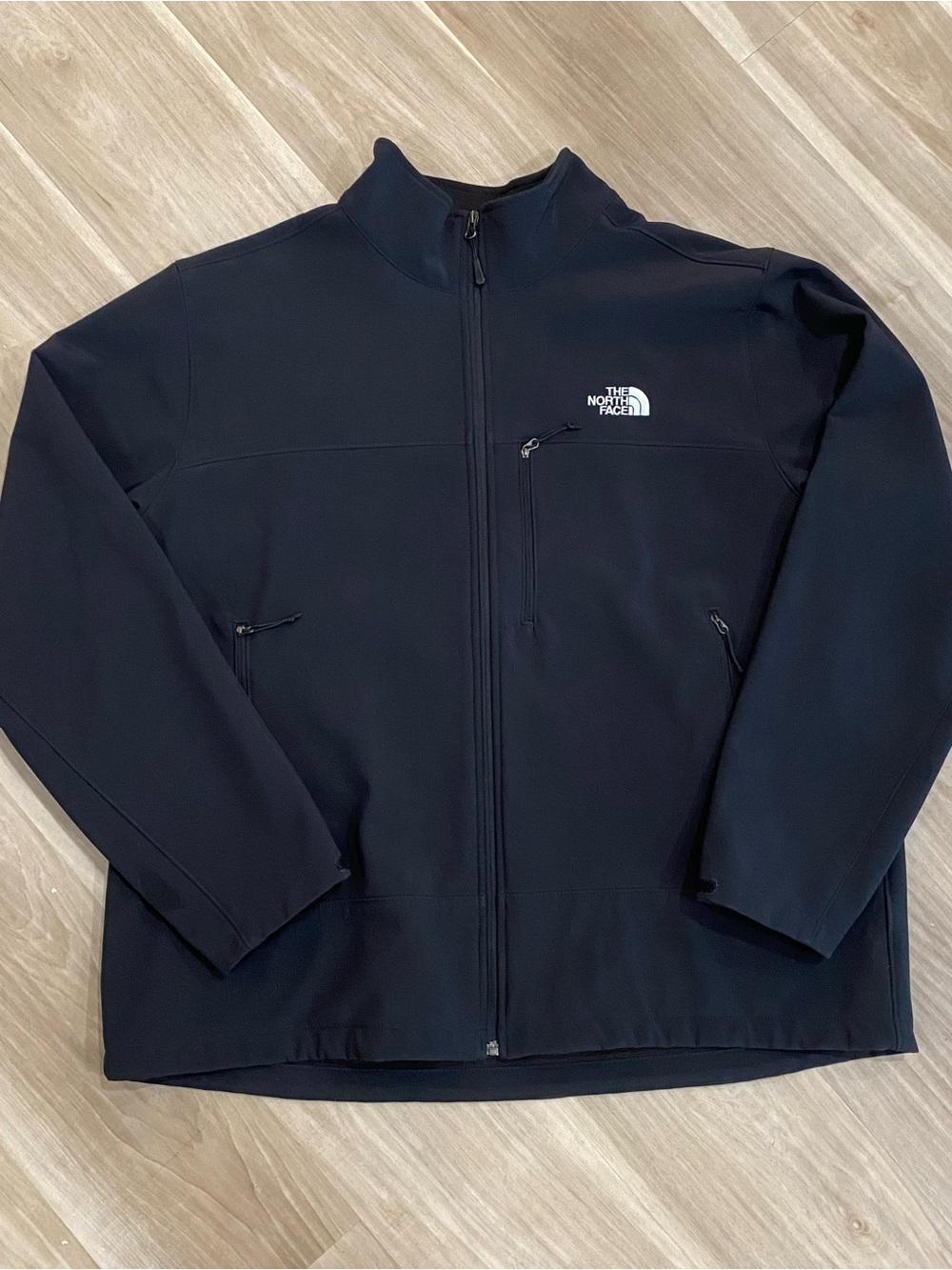 The North Face Apex Bionic Jacket Mens XXL Black Softshell Full Zip Coat Fleece